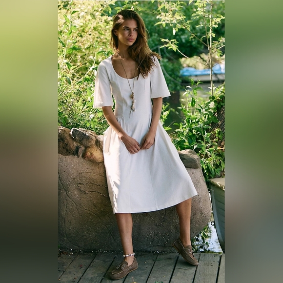 Free People Dresses & Skirts - Free People Hanalee Midi Dress In Clean Ivory